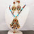 Hm 316 Gold Plated long Mala set (Multi)