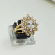 Hb 1279 Rose gold plated ring