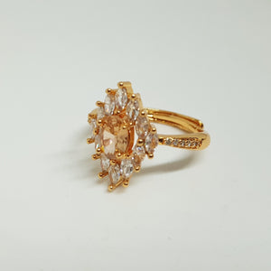 Hb 1290 Rose gold plated ring