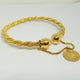 Hs 4760 Gold plated Coin bangle