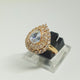 Hb 1254 Rose gold plated zirconia Ring