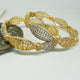 Hs 4814 Gold plated Bangles pair