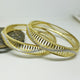 Hs 4824 Gold plated Bangles pair