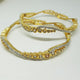 Hs 4845 Gold plated Bangles pair
