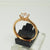 Hb 1356 Rose gold Ring zirconia adjustable