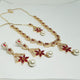 Hnk 7294 Gold plated Necklace Set