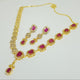Hnk 7289 Gold plated Necklace Set