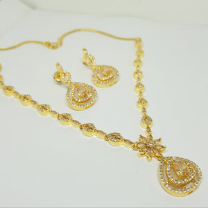 Hnk 7219 Gold plated Necklace set