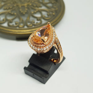 Hb 1297 Rose gold plated ring