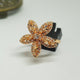 Hb 1344 Rose gold Ring zircon