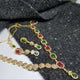 Hnk 7284 Gold plated Necklace Set