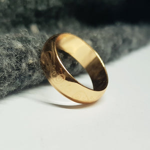 Hb 1443 Digital print Rose gold plated Band Ring