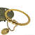 Hs 4887 Gold plated Coin bangle