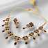 Hnk 664 Gold plated necklace set