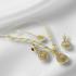 Hnk 7219 Gold plated Necklace set