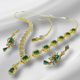 Hnk 7276 Gold plated Necklace Set