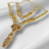 Hnk 7290 Gold plated Necklace Set