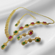 Hnk 7284 Gold plated Necklace Set