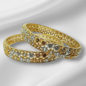 Hs 4817 Gold plated Bangles pair