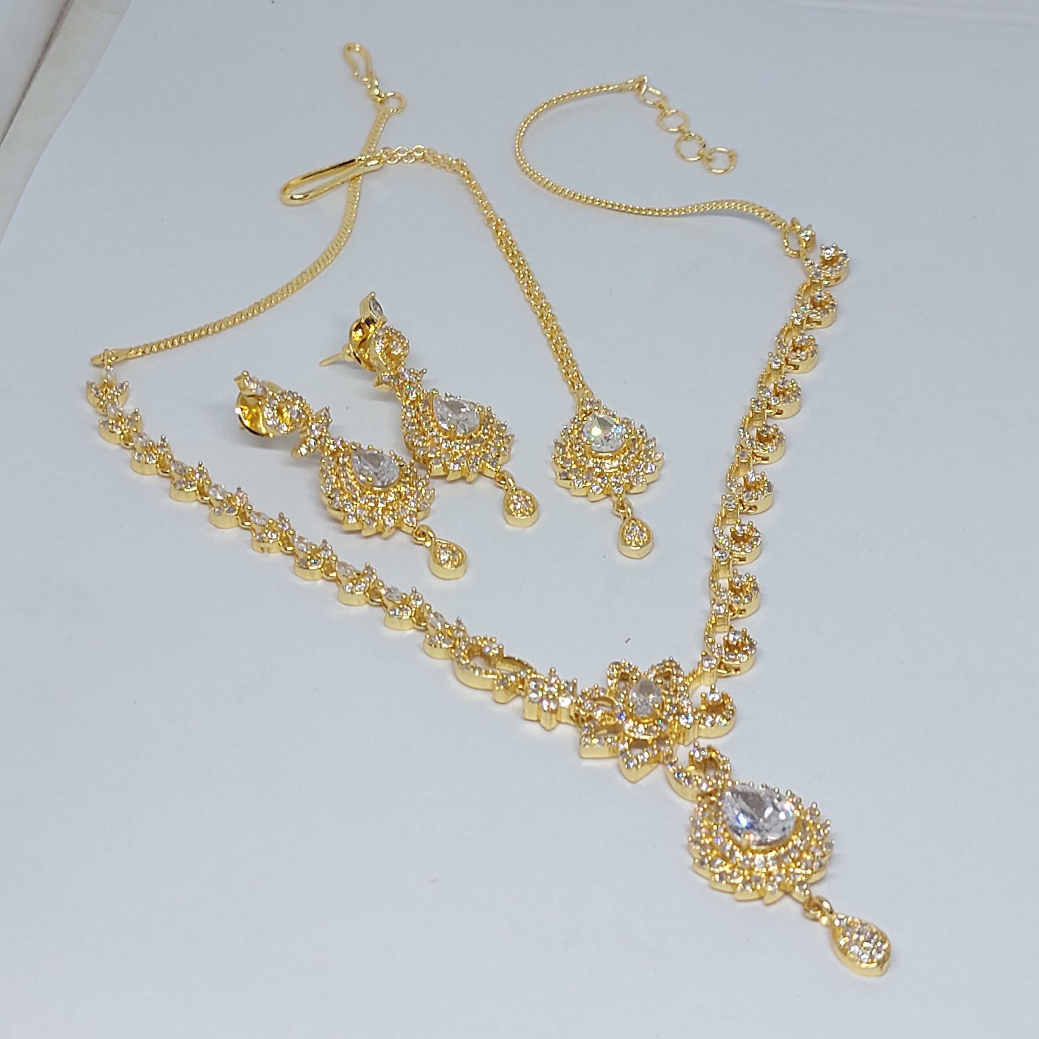 Hnk 7291 Gold plated Necklace Set – G&B Accessories