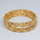 Hs 4911 Gold look bangles pair