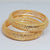 Hs 4910 Gold look bangles pair