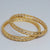 Hs 4908 Gold look bangles pair