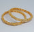 Hs 4907 Gold look bangles pair