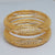 Hs 4906 Gold look bangles pair