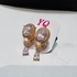 Hk 999 Rose Gold plated Ear tops(W)