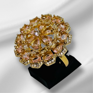 Hb 1586 Rose Gold plated Ring (PNk)