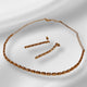 Hnk 7316 Rose Gold plated necklace Set (C)