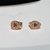 Hk 990 Rose Gold plated Ear tops(R)