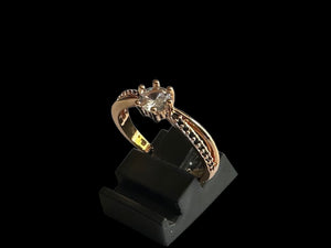 Hb 1529 Rose gold plated Ring b