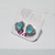 Hk 1004 Silver plated Ear tops(M)