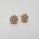 Hk 1074 Rose Gold plated Ear tops