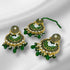 Hk 928 Gold polish earings tika set (G)