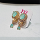 Hk 1003 Rose Gold plated Ear tops(M)