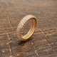 Hb 1672 Rose Gold plated Ring Zirconia