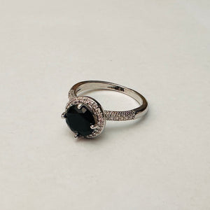 Hb 1656 Silver plated Ring(B)