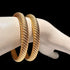 Hs 4898 Gold look High quality Bangles pair