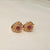 Hk 1085 Rose Gold plated Ear tops(R)