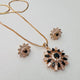 Hb 5518 Rose gold plated Pednant Set