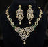 Hnk 7272 Gold plated Ad zirconia Necklace Set