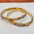 Hs 4925 Gold look bangles pair