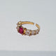 Hb 1501 Rose gold plated Ring(OL)