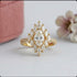Hb 1285 Rose gold plated ring