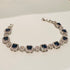 Hb 2020 Silver plated openable Bracelet(Sapphire)