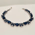 Hb 2021 Silver plated openable Bracelet(Sapphire)