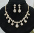 Hnk 7268 Ad zirconia Necklace Set